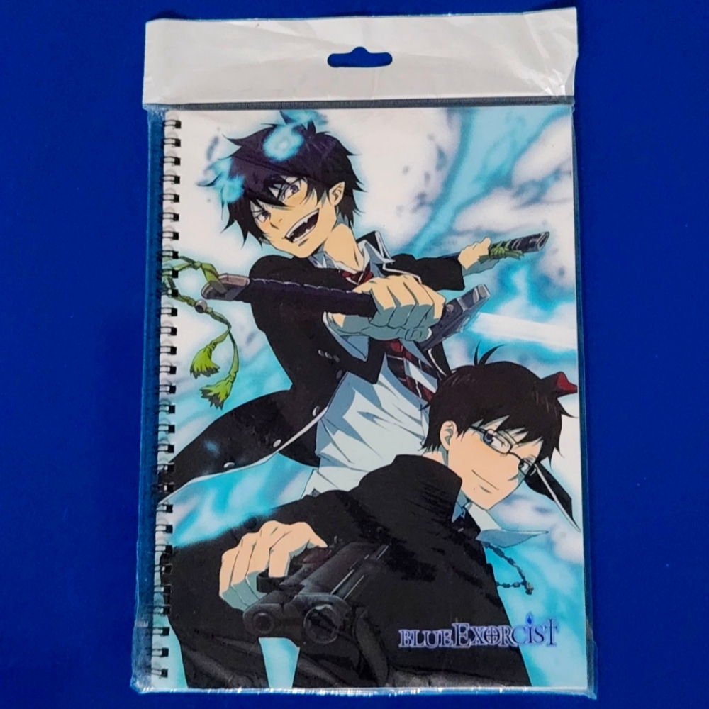 NWT BLUE EXORCIST RIN & YUKIO SPIRAL NOTEBOOK